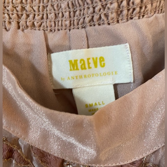 Maeve Dusty Pink Tea Length Skirt—Size Small - Picture 4 of 4